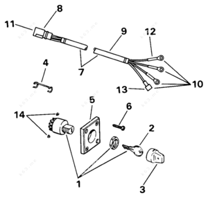 5ub ignition switch numbers