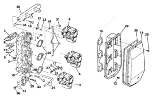 70 hp evinrude carb kit diagram