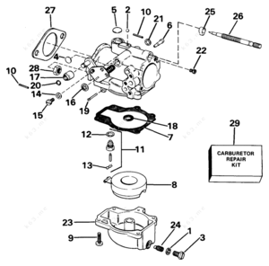 70 hp johnson outboard motor parts breakdown