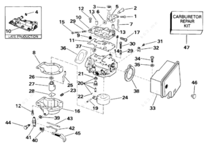 8 horse johnson carb diagram