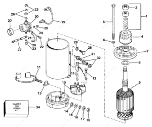 8200434 starter parts diagram