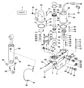 84 johnson outboard trim and tilt