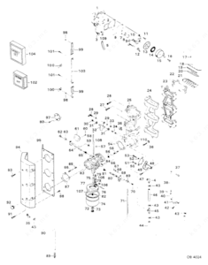 85 hp force trim tilt motor valve body