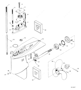 911611 gear motor parts diagram