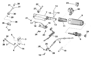 96 25 hp evinrude shifter adjustment instructions diagram