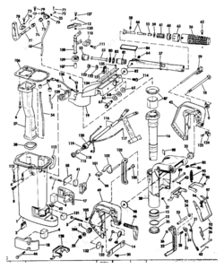 9hp johnson motor lower unit parts breakdown diagram