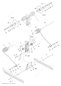 A arm diagram of 2007 arctic cat m8