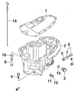 A diagram of a pan