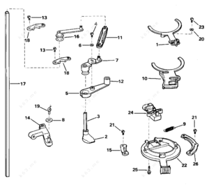 Accelerator linkage pins