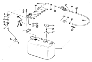 Alumaweld fuel tank parts diagram