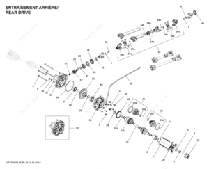 Amphibious atv drive system diagram