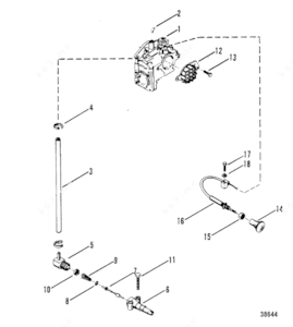 Assemble choke parts on a carburetor diagram