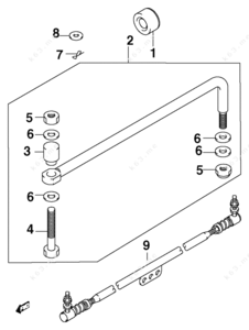 Attwood boat steering parts diagram
