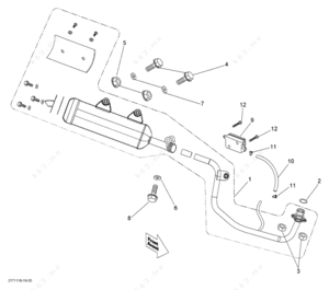 Atv muffler and parts