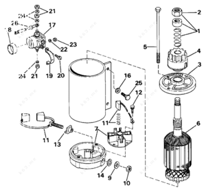 Bakerlite starter motor insulator washer