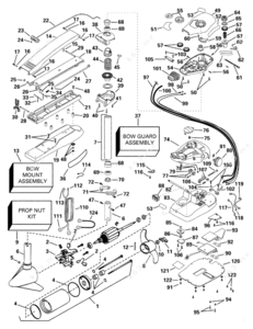 Bearing an seal in a terrova 12 volt trolling motor diagram