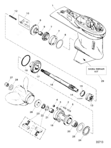 Boat motor mercury 90 will slips in gear