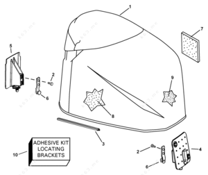 Boat parts superstore inboard engine cover parts