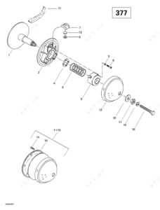 Bombardier 377 alternator parts diagram