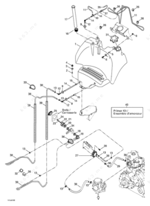 Bombardier 500 traxter fuel line