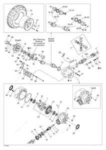 Bombardier groomer 1998 gear box parts diagram