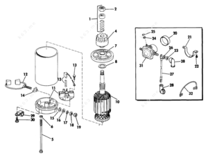 Bosch starter motor diagram