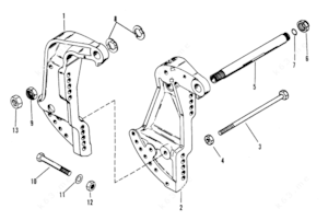 Bravo transom assembly bolt diagram