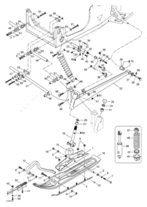 Breakdown of the front suspension on a 2000 alero