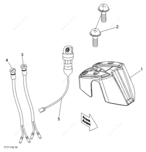 Car side indicator detailed parts diagram