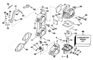 Carb kits for a 1991 evinrude 120 hp