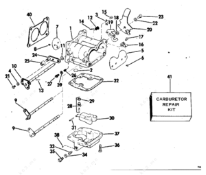 Carburetor gaskets for johnson 175 boat motor diagram serial number o