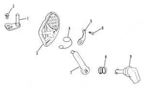 Carburetor throttle lever diagram