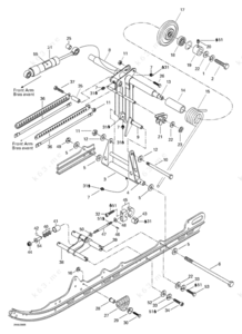 Cat 289c rear pivot parts diagram