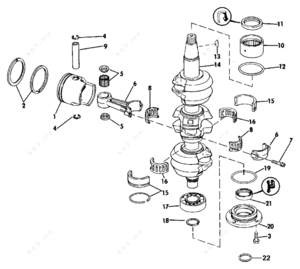 Caterpillar con rod bearings settings diagram assembly