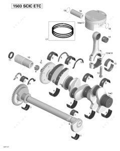Changer bearing drive shaft skidoo skandic 2011