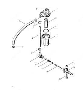 Checkstop strainer assembly diagram