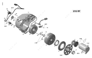 Clutch starter ring gear for arctic cat 580