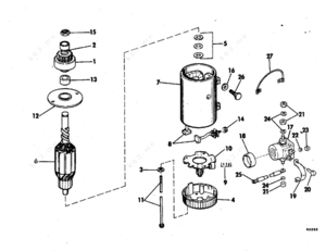 Coil starter jonhson 1976