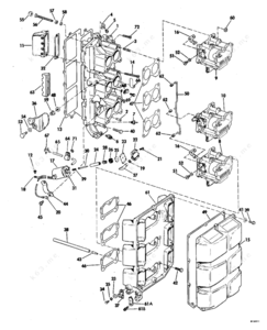 Construction details and parts of intake manifold