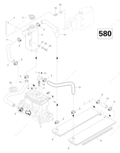 Cooling diagram 1992 seadoo xp 580