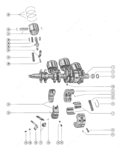 Crank and connecting rod diagram