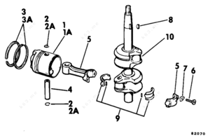 Crankshaft assy name of parts