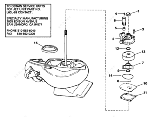 Cyclone impeller replacement instructions diagram assembly