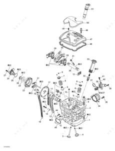 Cylinder head diagram