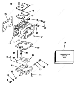 D262839 carburetor parts diagram