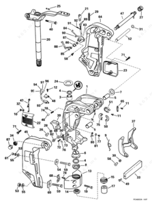 Diagram for 1999 johnson 200 ocean trim tilt