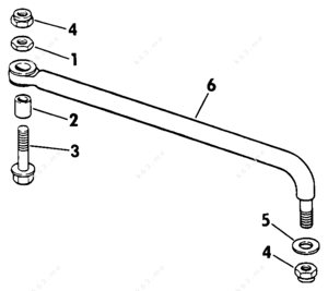 Diagram force 150 hp steering pivot