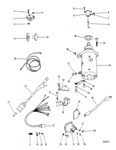 Diagram of a 2015 9.9 mercury outboard