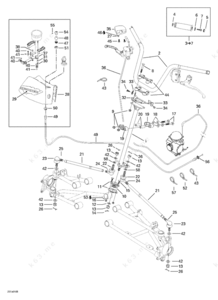 Diagram of steering system for atv