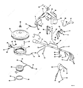 Diagram omc v4 cylinder head